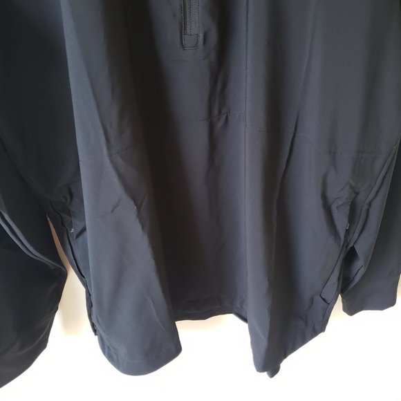 Adidas Minnesota Wild NHL 1/4 Zip Windbreaker Jacket Men's Sz Large Black NWT - Picture 3 of 9